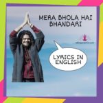 Mera bhola hai bhandari lyrics in english